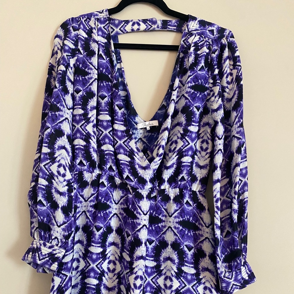 Parker Purple Silk Dress